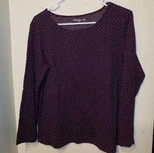 Purple dot sweater